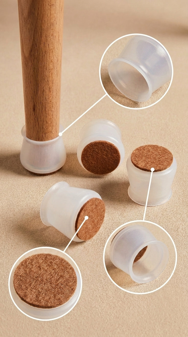 FloorGuard — SilicaGrip Leg Cap Set