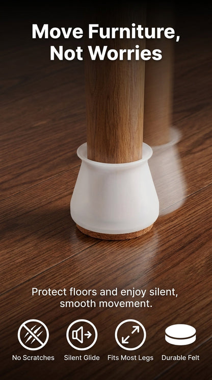 FloorGuard — SilicaGrip Leg Cap Set